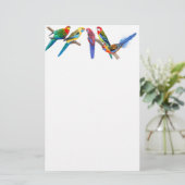 Rosella Parrots Briefpapier (Stehend Vorderseite)