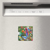 Rosella Parrots in Fig Tree Magnet (In Situ (Geschirrspüler))