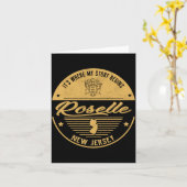 Roselle New Jersey Its Where My Story Begins _1 Karte (Gelbe Blume)