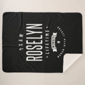 Roselyn Personalisiert Name Birthday Sherpadecke (Vorderseite (Horizontal))