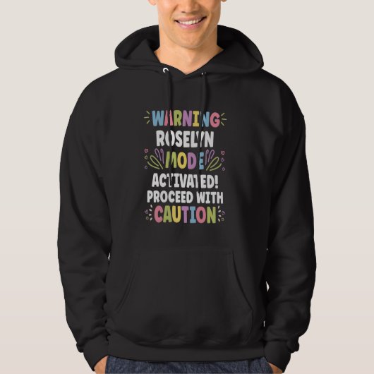 ROSELYN Personalisiert Name Funny Niedlich Custom Hoodie (Vorderseite)