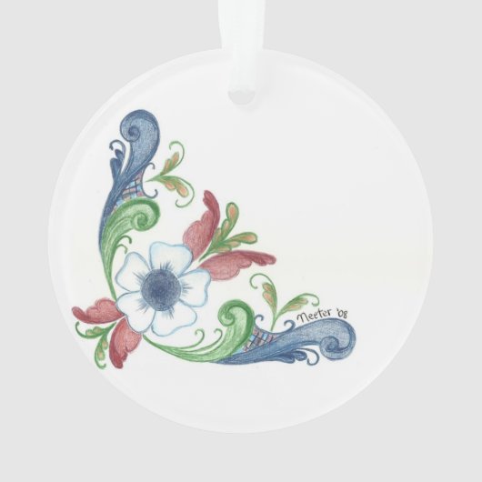 Rosemal Ornament (Rückseite)