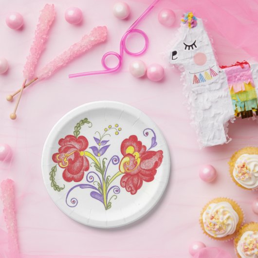 Rosemal Platte Pappteller (Party)