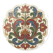 Rosemaling-Aufkleber