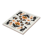 Rosemaling Norwegian Folk Art Fliese (Seite)