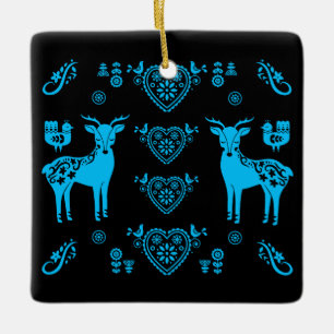 Rosemaling Norwegische Volkskunst Keramikornament