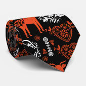 Rosemaling Norwegische Volkskunst Krawatte (Gerollt)