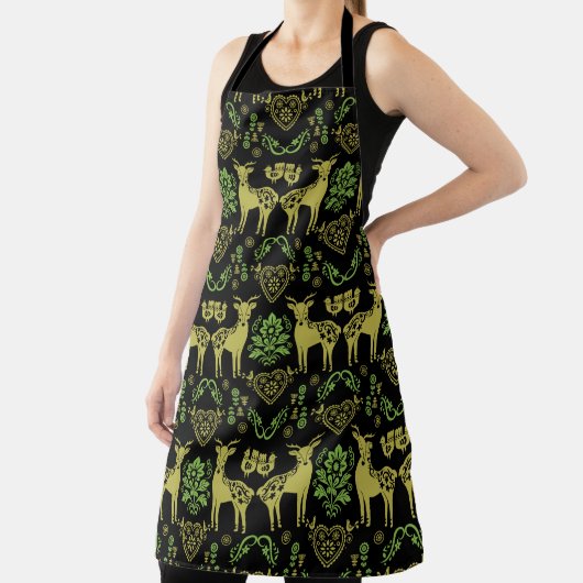 Rosemaling Norwegische Volkskunst Schürze (InSitu)