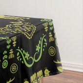 Rosemaling Norwegische Volkskunst Tischdecke (Beispiel)