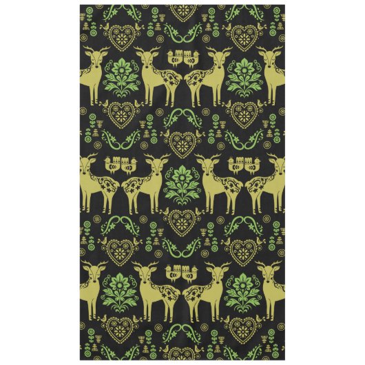 Rosemaling Norwegische Volkskunst Tischdecke (Vorderseite)