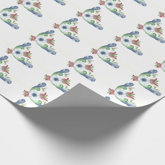 Rosemaling Packpapier 2 (Ecke)