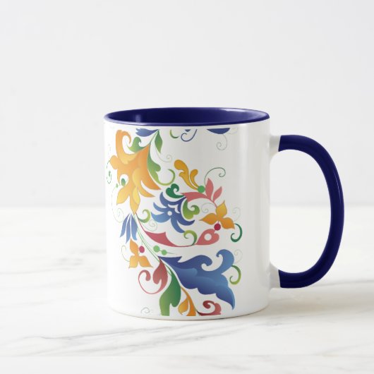 Rosemaling Tasse (Rechts)