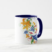Rosemaling Tasse (VorderseiteRechts)
