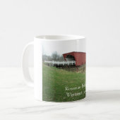 Roseman Brücke Winterset, Iowa Kaffeetasse (Vorderseite Links)