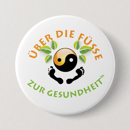 Rosemaries Wohlfühl Oase Stiftknopf 7.2cm rund1 Button (Vorderseite)