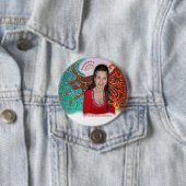 Rosemaries Wohlfühl Oase Stiftknopf 7.2cm rund3 Button (Beispiel)