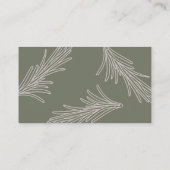 Rosemary Apothecary Label Style Visitenkarte (Rückseite)