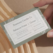 Rosemary Apothecary Label Style Visitenkarte