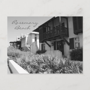 Rosemary Beach Black & White Postcard Postkarte