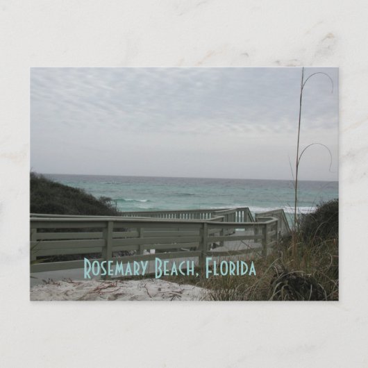 Rosemary Beach Boardwalk Postkarte (Vorderseite)