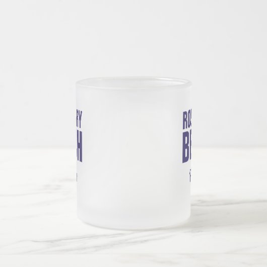 Rosemary Beach Florida Coffee Mug Mattglastasse (Mittel)