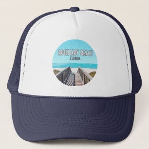 Rosemary Beach Florida Golf Coast Vintag Truckerkappe