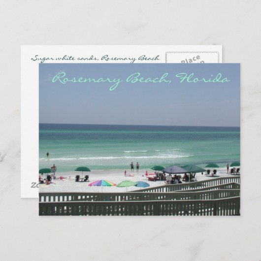 Rosemary Beach Florida Postkarte (Vorne/Hinten)