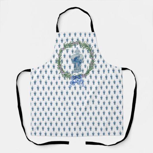 Rosemary Blue & White Ginger Jar Schürze (Vorderseite)