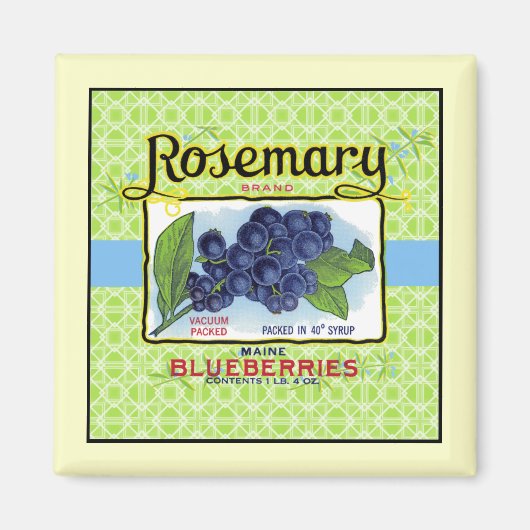 Rosemary Blueberry Magnet (Vorne)