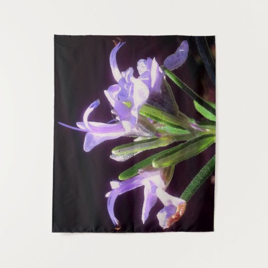 Rosemary Blume Wandteppich (Vorderseite)