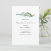 Rosemary Bridal Dusche Einladungen (Stehend Vorderseite)