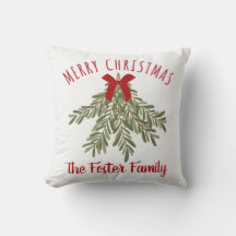 Rosemary-Bündel Familienname Frohe Weihnachten