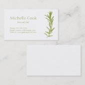 Rosemary Business Card Visitenkarte (Vorne/Hinten)