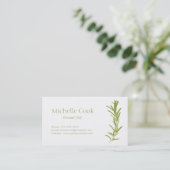 Rosemary Business Card Visitenkarte (Stehend Vorderseite)