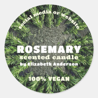 Rosemary Candle Runder Aufkleber
