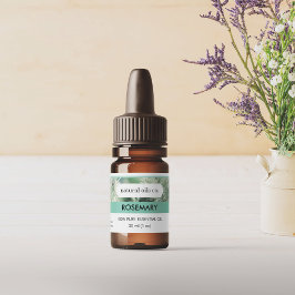 Rosemary Essential Oils Duftstoff Flaschenetikett Aufkleber