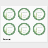 Rosemary Herb - hausgemachte Backgeschenke Food La Runder Aufkleber (Blatt)