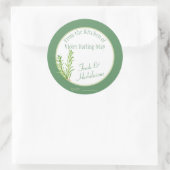 Rosemary Herb - hausgemachte Backgeschenke Food La Runder Aufkleber (Tasche)