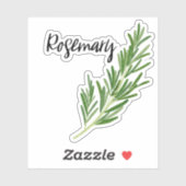 Rosemary Herb Jar Sticker (Blatt)