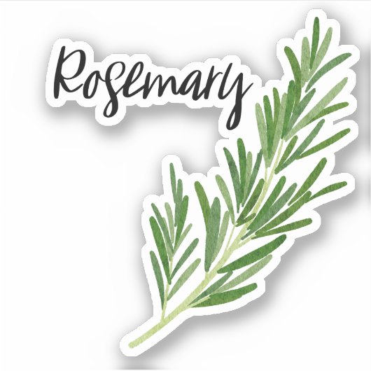 Rosemary Herb Jar Sticker (Vorderseite)