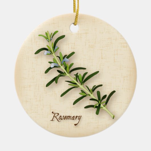 Rosemary Herb Keramikornament (Vorne)