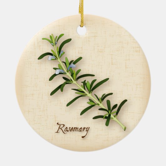 Rosemary Herb Keramikornament (Hinten)