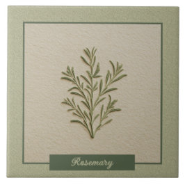 Rosemary Herb Kitchen Decor Faux Relief Fliese