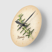 Rosemary Herb Runde Wanduhr (Winkel)