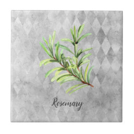 Rosemary Herb Watercolor Fliese