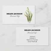 Rosemary Herbs Koch Business Card Visitenkarte (Vorne/Hinten)