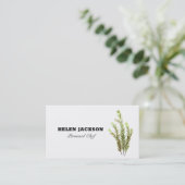 Rosemary Herbs Koch Business Card Visitenkarte (Stehend Vorderseite)