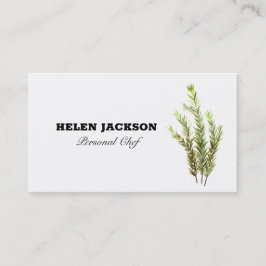 Rosemary Herbs Koch Business Card Visitenkarte