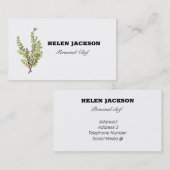 Rosemary Herbs Koch Business Card Visitenkarte (Vorne/Hinten)