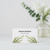 Rosemary Herbs Koch Business Card Visitenkarte (Stehend Vorderseite)